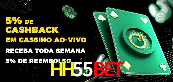 Promoções do cassino ao Vivo HH55Bet